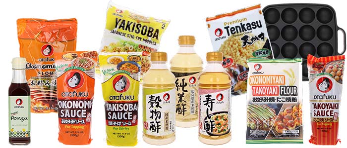 Produits Otafuku pour cuisiner japonais